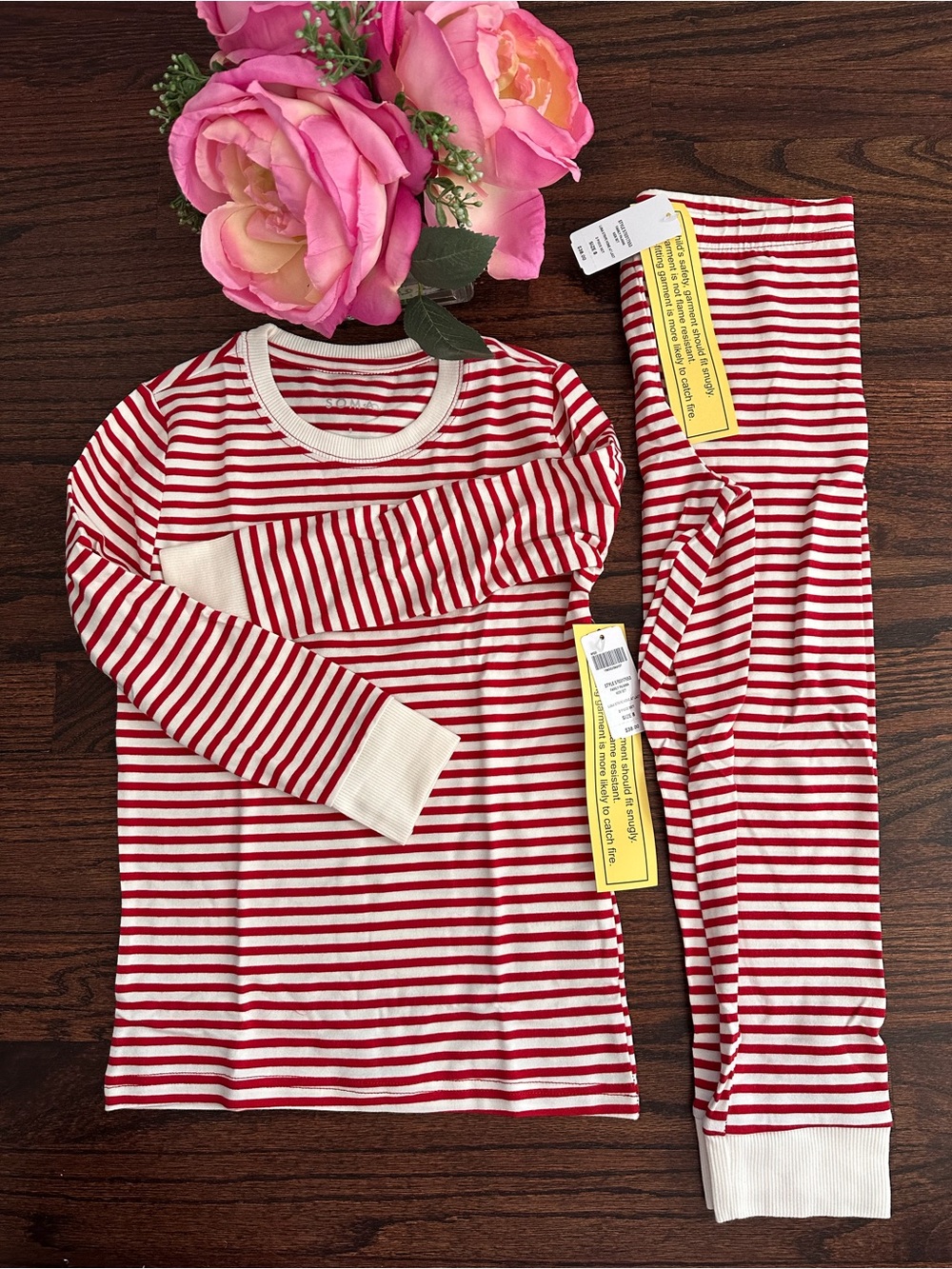 NWT Soma Luna Stripe pajamas, size 8 (fits as 6)